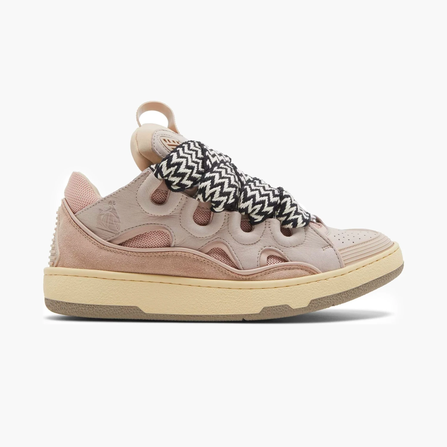 Lanvin Leather Curb Sneaker Pink 1 Lanvin Leather Curb Sneaker Pink