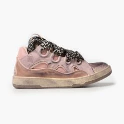 Nike 4 Lanvin Leather Curb Sneaker Vintage Pink