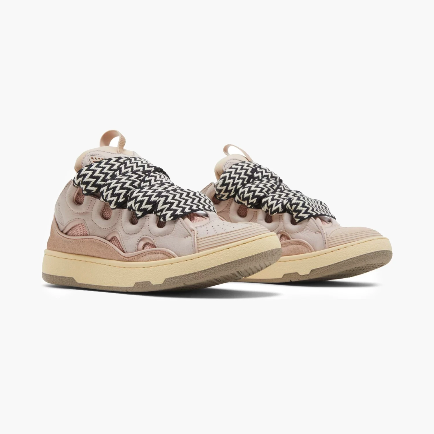 Lanvin Leather Curb Sneaker Pink 2 Lanvin Leather Curb Sneaker Pink – Image 2