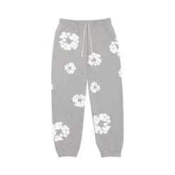 Denim Tears Pantalon De Jogging The Cotton Wreath Gris