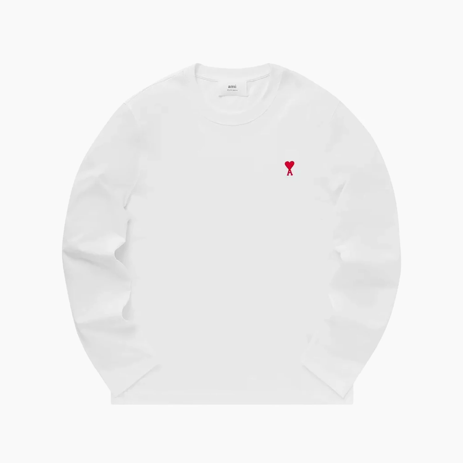 Ami Paris T-shirt Manches Longues Ami De Coeur Rouge Blanc 1 Ami Paris T-shirt Manches Longues Ami De Coeur Rouge Blanc