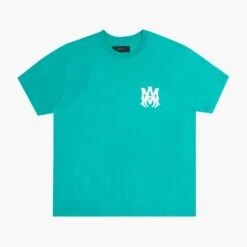 Amiri T-shirt MA Logo Bleu