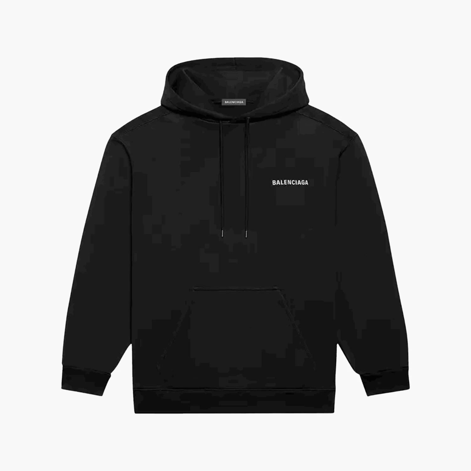 Balenciaga Hoodie Logo Noir 2 Balenciaga Hoodie Logo Noir – Image 2