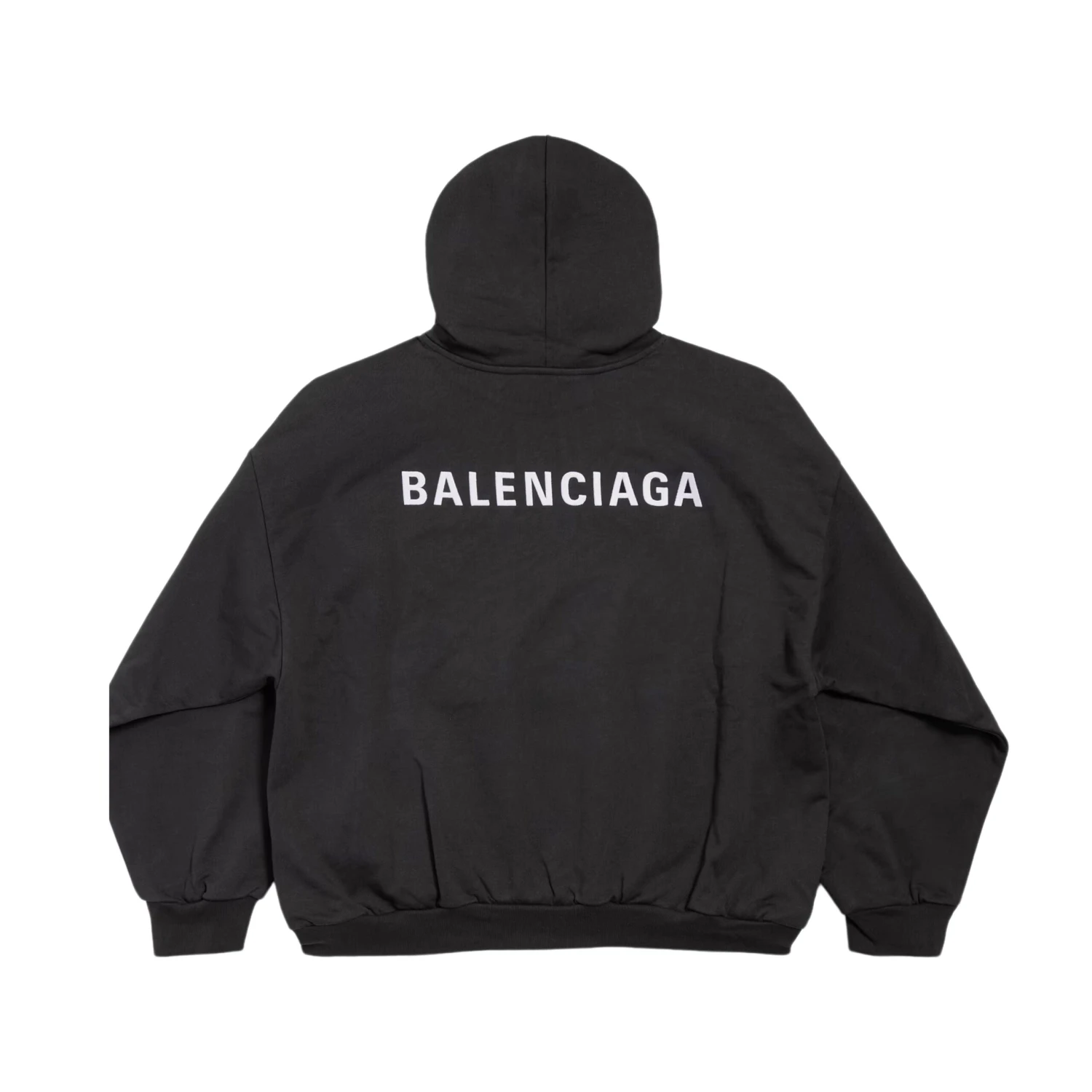 Balenciaga Hoodie Logo Réfléchissant Noir 1 Balenciaga Hoodie Logo Réfléchissant Noir