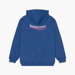 Balenciaga Hoodie Political Campaign Bleu