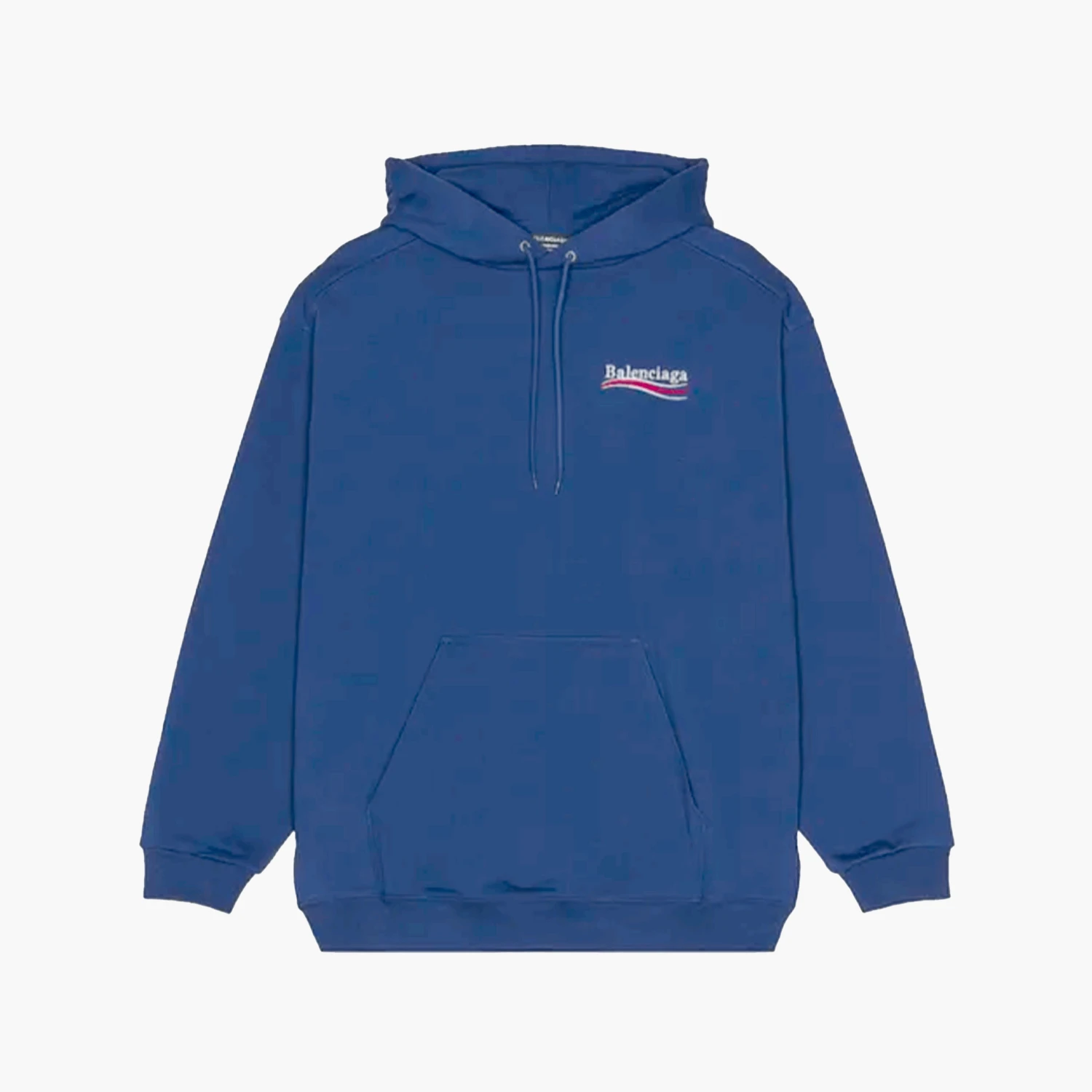 Balenciaga Hoodie Political Campaign Bleu 2 Balenciaga Hoodie Political Campaign Bleu – Image 2