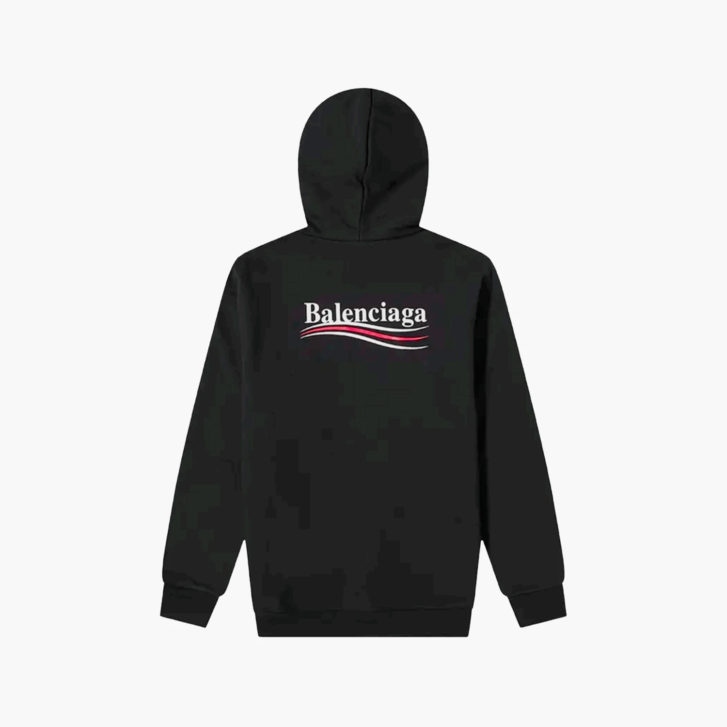 Balenciaga Hoodie Political Campaign Noir 1 Balenciaga Hoodie Political Campaign Noir
