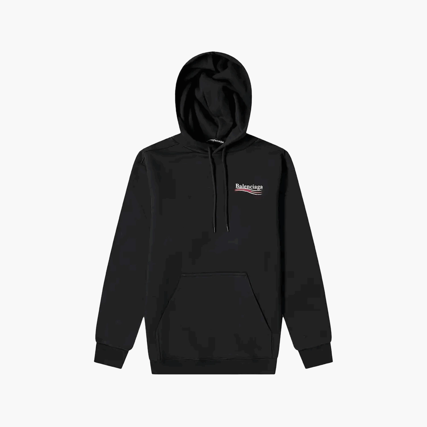 Balenciaga Hoodie Political Campaign Noir 2 Balenciaga Hoodie Political Campaign Noir – Image 2
