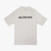 Balenciaga T-Shirt Back Logo Blanc