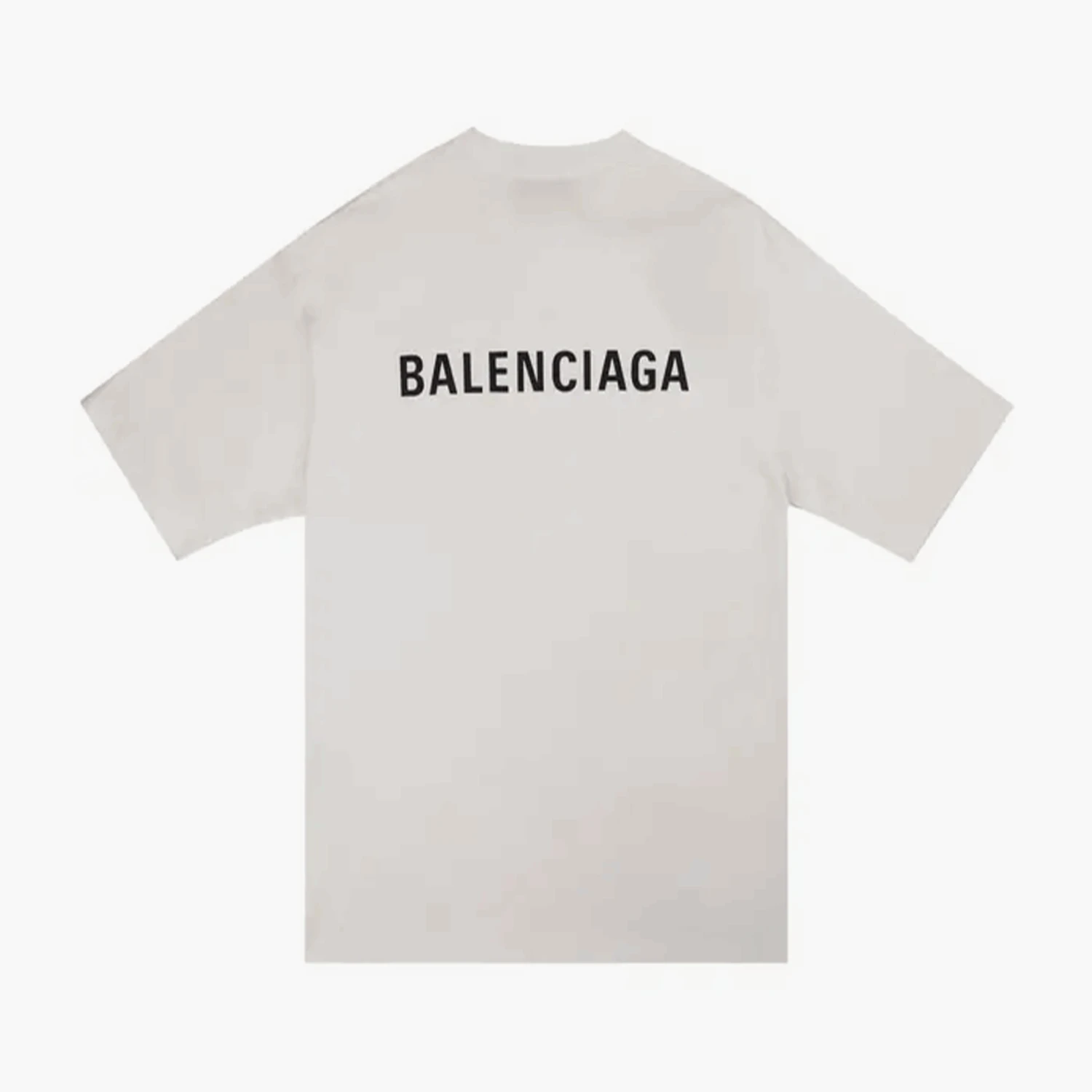 Balenciaga T-Shirt Back Logo Blanc 1 Balenciaga T-Shirt Back Logo Blanc