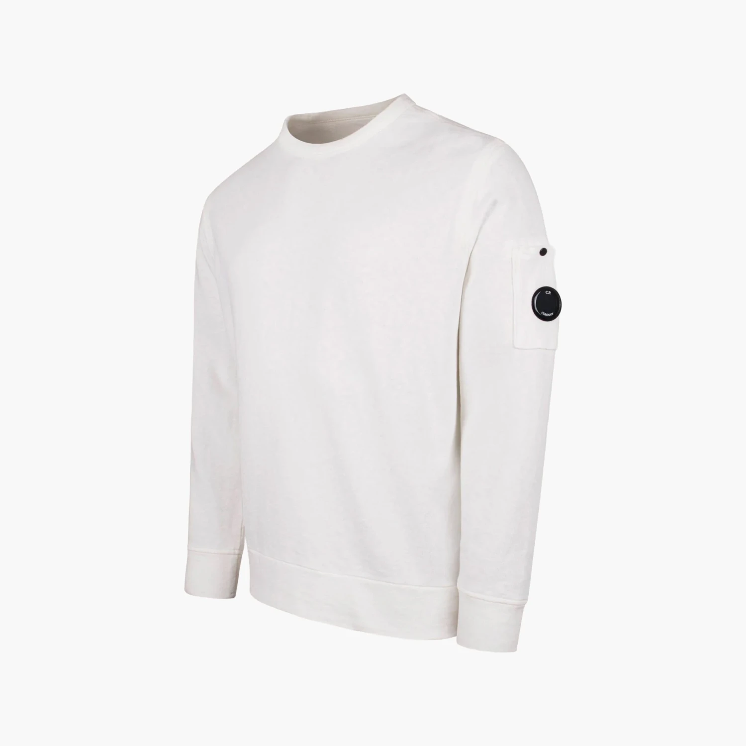 C.P Company Pull Crewneck Blanc 2 C.P Company Pull Crewneck Blanc – Image 2