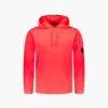 CP Company Pull Hoodie Diagonal Raised Fleece Rouge