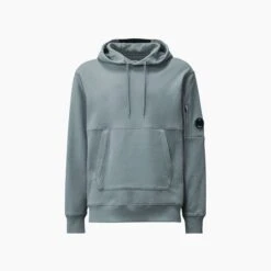 CP Company Hoodie Diagonal Raised Bleu Gris