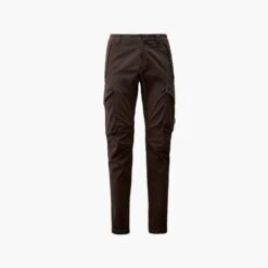 CP Company Pantalon Cargo Stretch Sateen Ergonomic Lens Marron