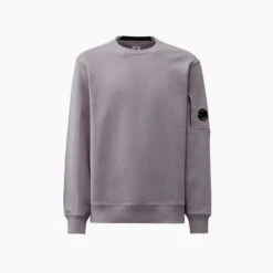 CP Company Pull Crewneck Diagonal Raised Lavande