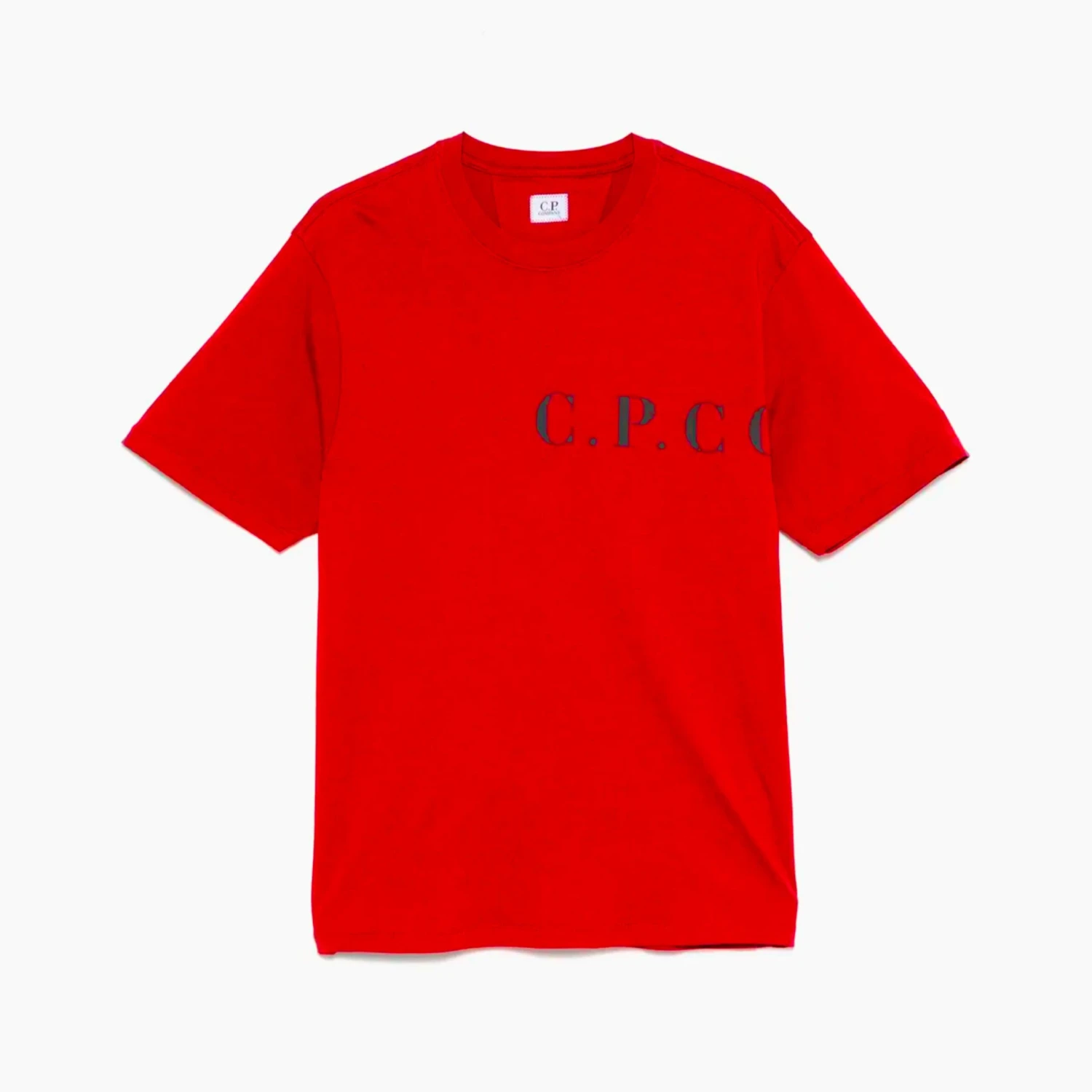 CP Company T-Shirt Logo Noir Rouge 1 CP Company T-Shirt Logo Noir Rouge