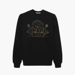 Casablanca Sweatshirt Rainbow Crayon Temple Noir