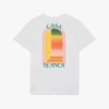 Casablanca T-Shirt Gradient L'Arche Blanc