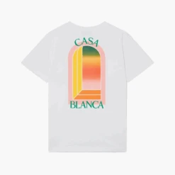 Casablanca T-Shirt Gradient L'Arche Blanc