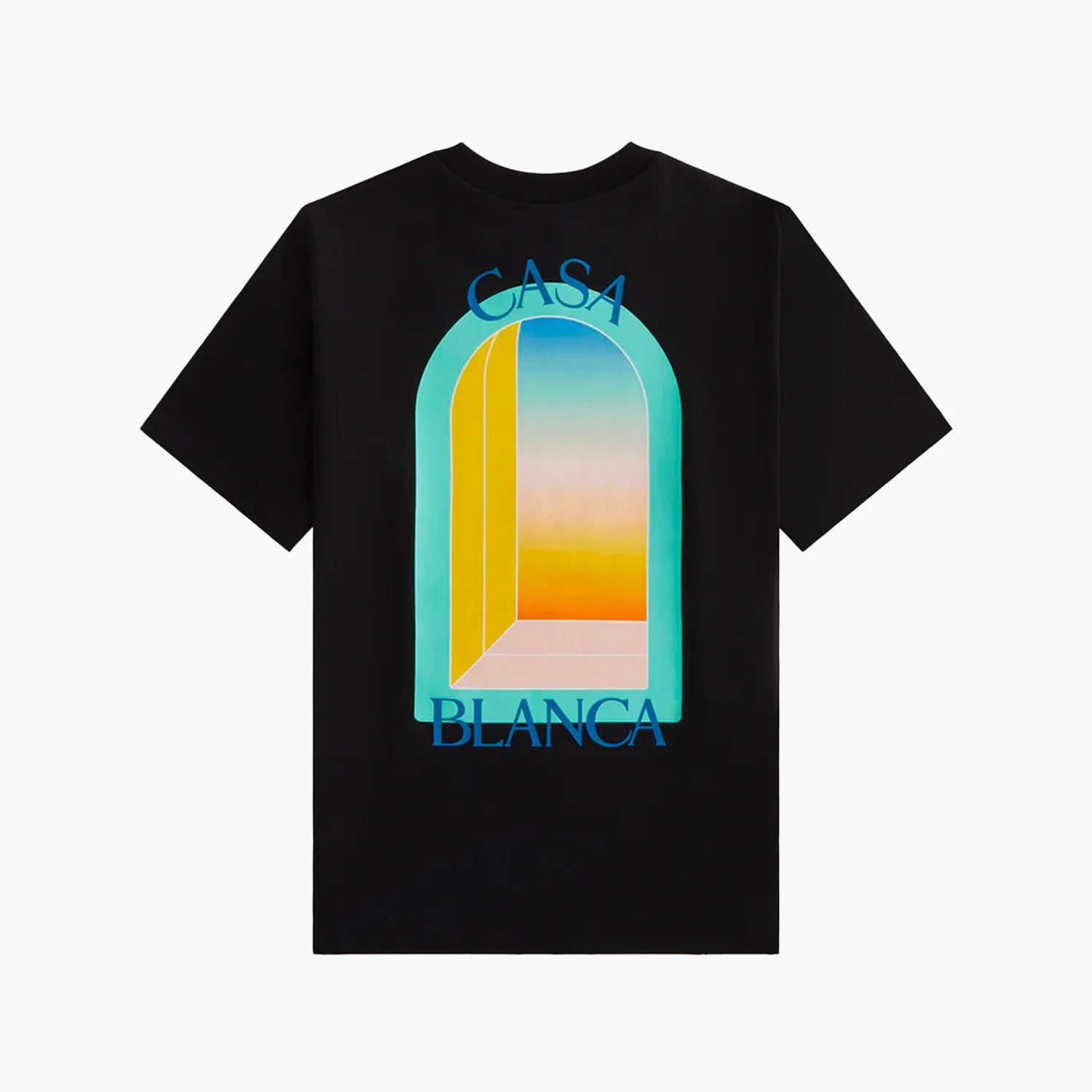 Casablanca T-Shirt L'Arc Coloré Noir 1 Casablanca T-Shirt L'Arc Coloré Noir