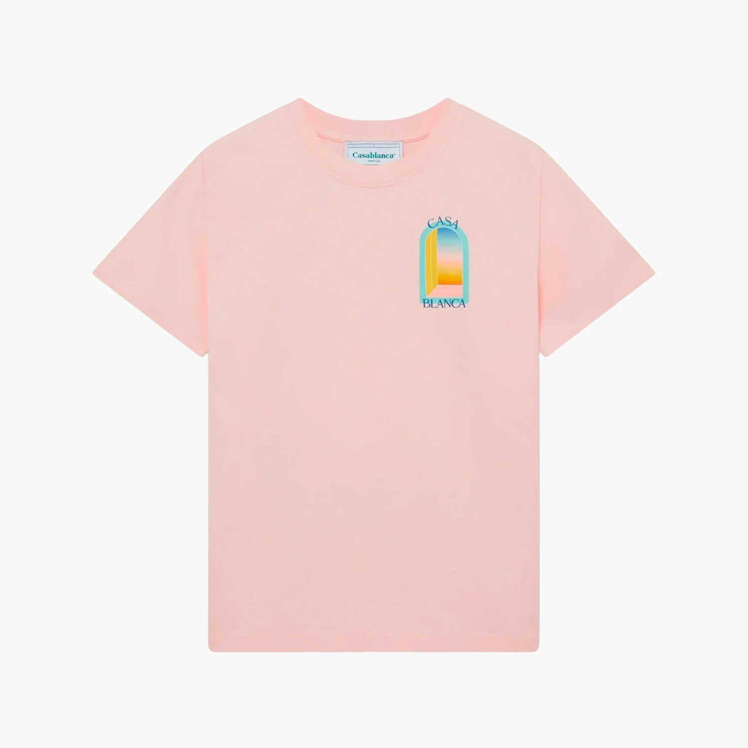 Casablanca T-Shirt L'Arc Coloré Rose – Image 2