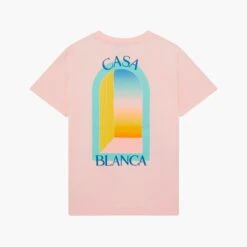 Casablanca T-Shirt L'Arc Coloré Rose