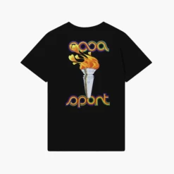 Casablanca T-Shirt La Flamme Du Sport Noir