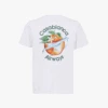 Casablanca T-Shirt Orbite Autour De L'Orange Blanc