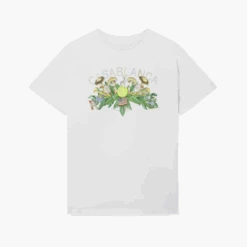 Casablanca T-Shirt Palm Springs Tennis Club Blanc