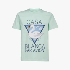 Casablanca T-Shirt Par Avion Vert