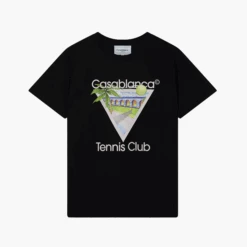 Casablanca T-Shirt Tennis Club Noir