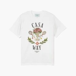 Casablanca T-Shirt Tennis Club Way Blanc