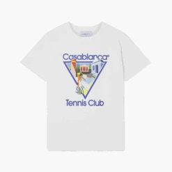 Casablanca T-shirt La Joueuse Blanc