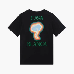 Casablanca T-shirt Rainbow Mushroom Noir