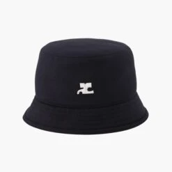 COURREGES Courrèges Bob - Signature Logo Bucket - Black