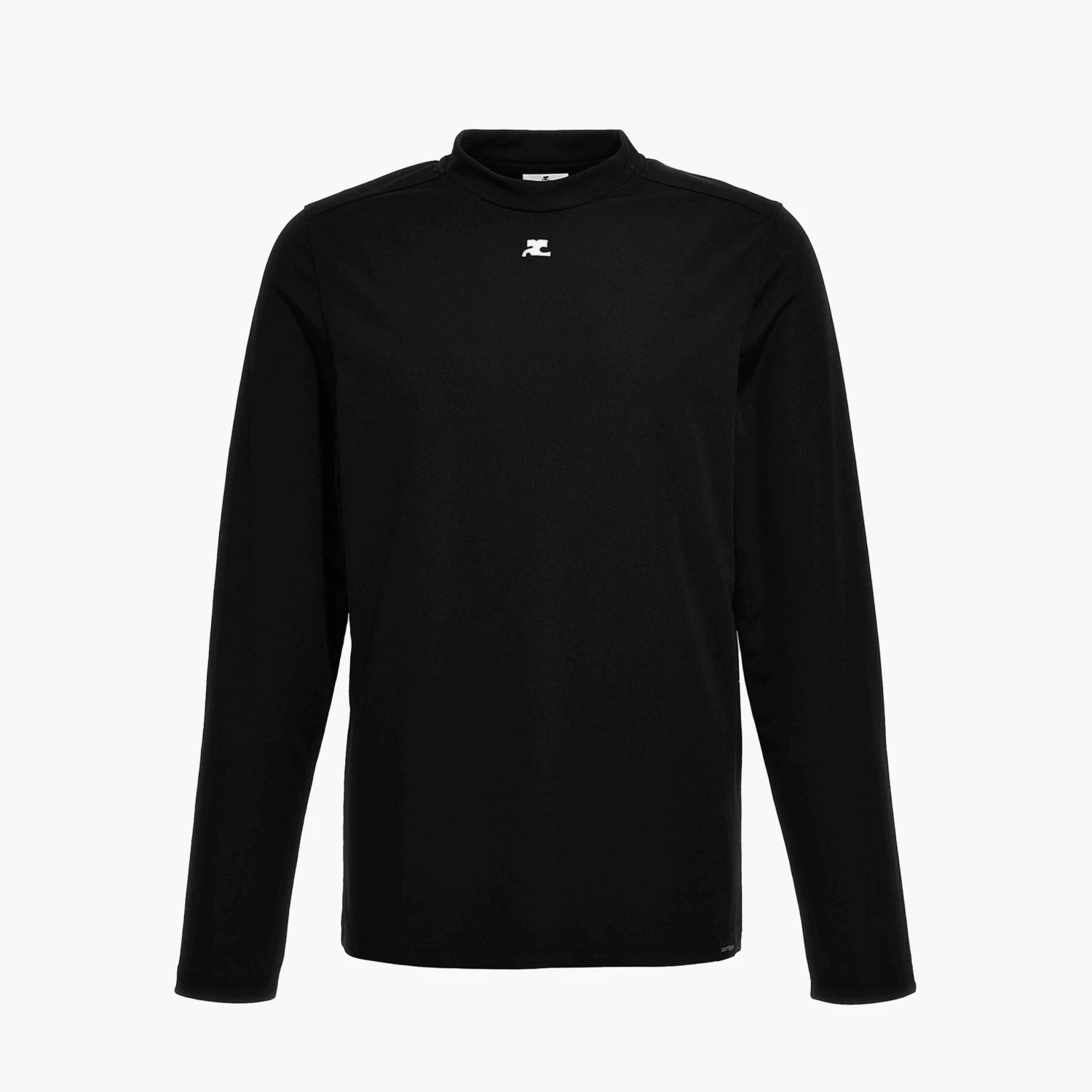 COURREGES Courrèges T-Shirt - Manche Longue Sport Lycra - Black 1 COURREGES Courrèges T-Shirt - Manche Longue Sport Lycra - Black