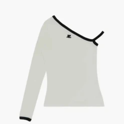 COURREGES Courrèges T-Shirt Heritage Asymmetric Blanc