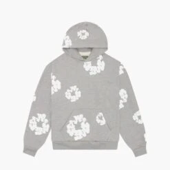 Denim Tears Hoodie The Cotton Wreath Gris