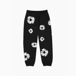 Denim Tears Pantalon De Jogging The Cotton Wreath Noir