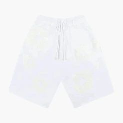Denim Tears Short The Cotton Wreath Blanc