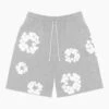 Denim Tears Short The Cotton Wreath Gris
