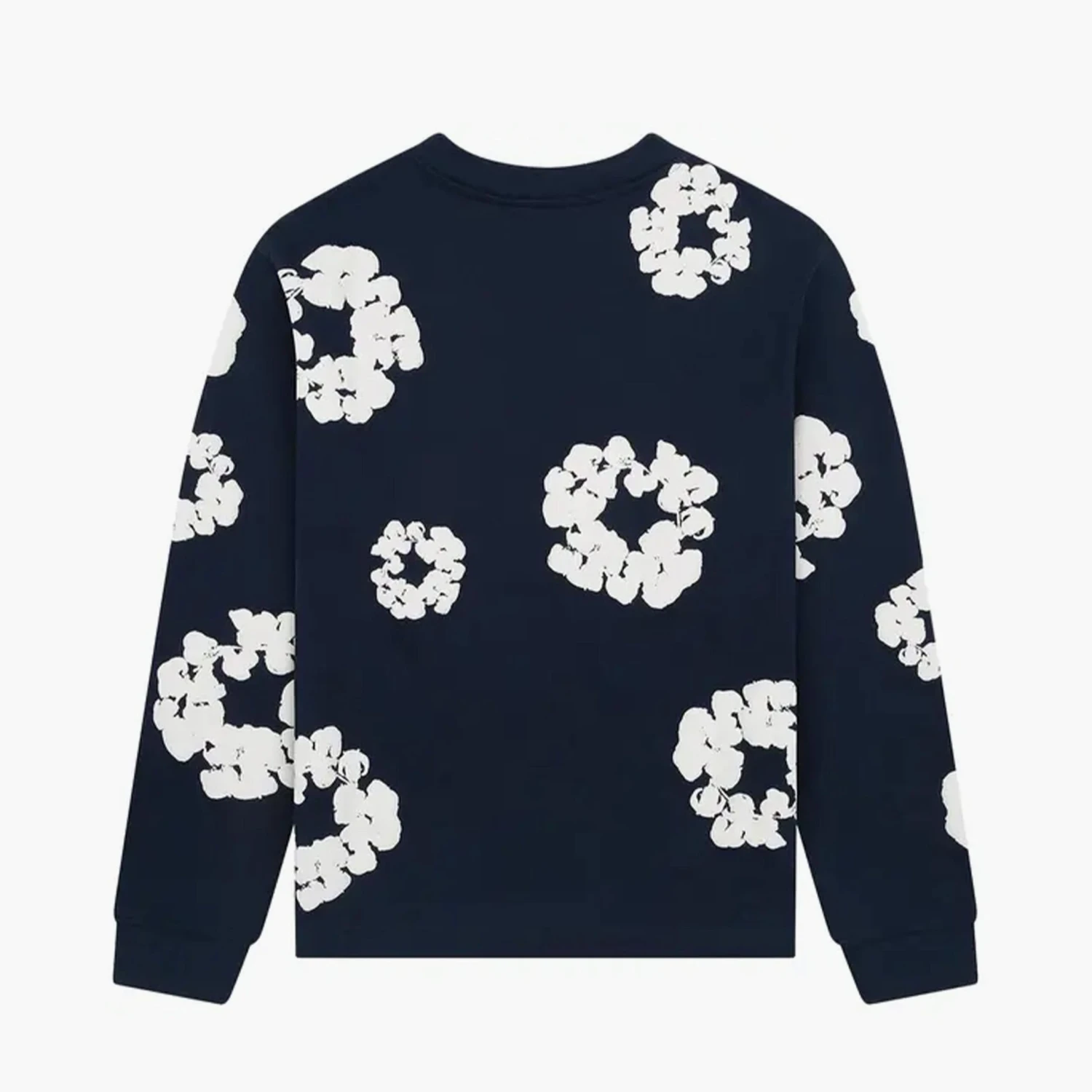 Denim Tears T-Shirt Manches Longues The Cotton Wreath Bleu Marine 2 Denim Tears T-Shirt Manches Longues The Cotton Wreath Bleu Marine – Image 2