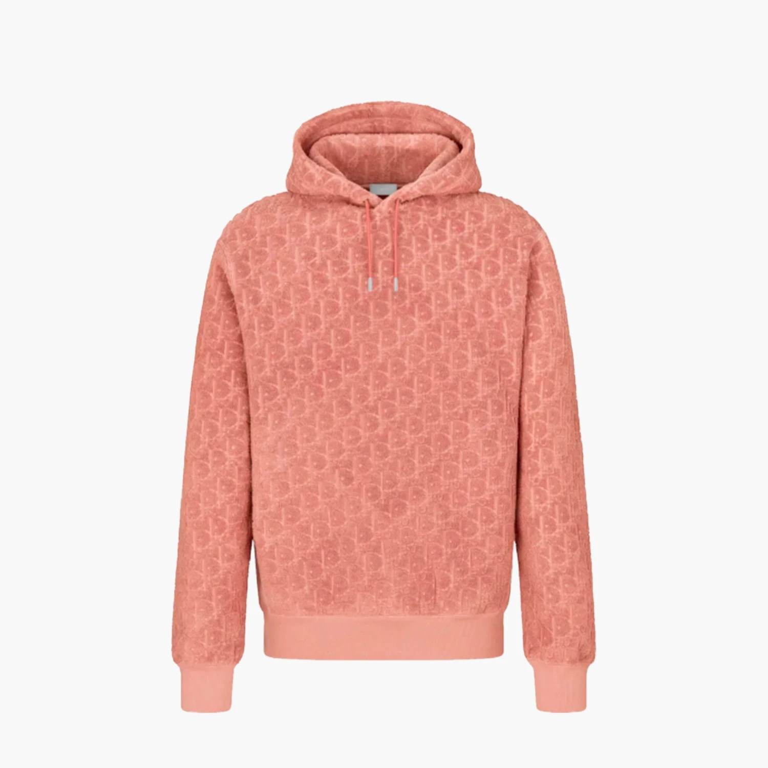 Dior Hoodie Terry Oblique Pink 1 Dior Hoodie Terry Oblique Pink