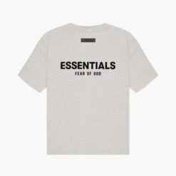Essentials Fear Of God T-shirt Light Oatmeal Gris Clair