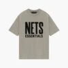 Fear Of God Essentials X NBA T-shirt Brooklyn Nets Gris