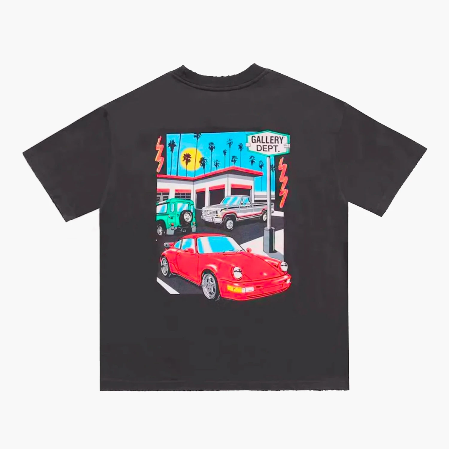 Gallery Dept. T-Shirt Drive Thru Black 1 Gallery Dept. T-Shirt Drive Thru Black