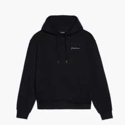 Jacquemus Hoodie Le Sweatshirt Brodé Noir