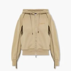 Jacquemus Hoodie Zippé Le Sweater Camargue Beige