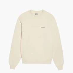 Jacquemus Le Sweatshirt Gros Grain Off White