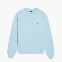 Jacquemus Pull Gros Grain Bleu Clair